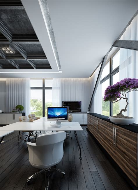 White home office layout | Interior Design Ideas