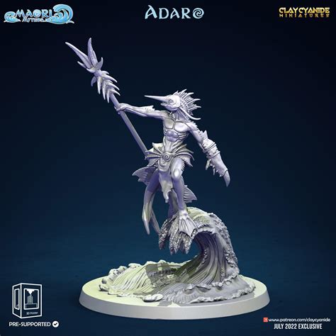 Kuo-Toa Miniature | Aquatic Miniature for Tabletop Games | 32mm Scale ...