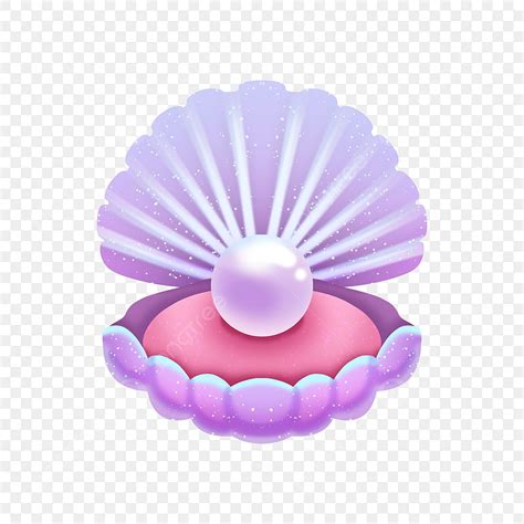 Purple Flower Fantasy PNG Picture, Purple Fantasy Pearl Clip Art, Pearl Clipart, Beautiful ...