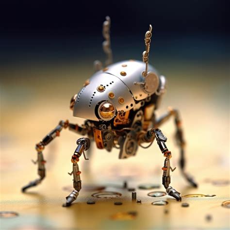 Premium AI Image | Microscopic spy robot in the shape of an insect Generative AI