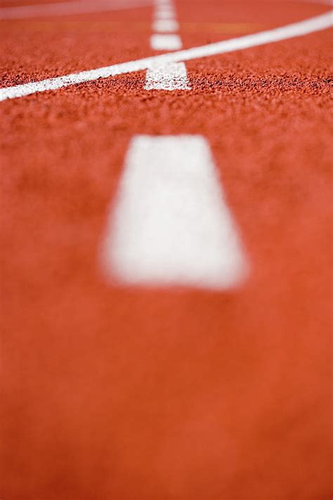 Athletics Race Track Markings Photograph by Gustoimages/science Photo ...