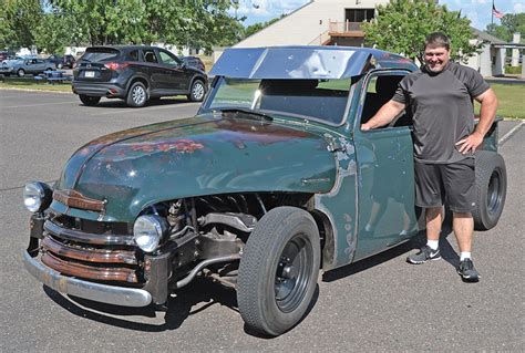 Colfax man combines Chevy Astro van and ‘49 Chevy truck to build a “rat ...