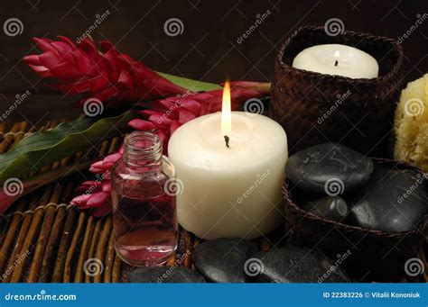 Spa Elements stock photo. Image of health, bamboo, candle - 22383226