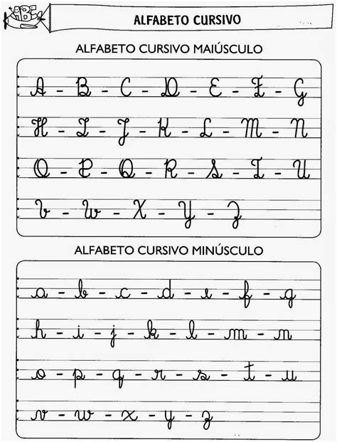 Alfabeto Completo Letra Cursiva Para Imprimiralfabeto Completo Letra ...