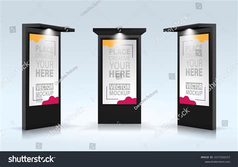 Digital Standee Mockup Light Stock Vector (Royalty Free) 2277220157 ...