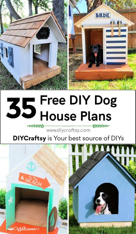 35 Free DIY Dog House Plans with Step by Step Diagrams