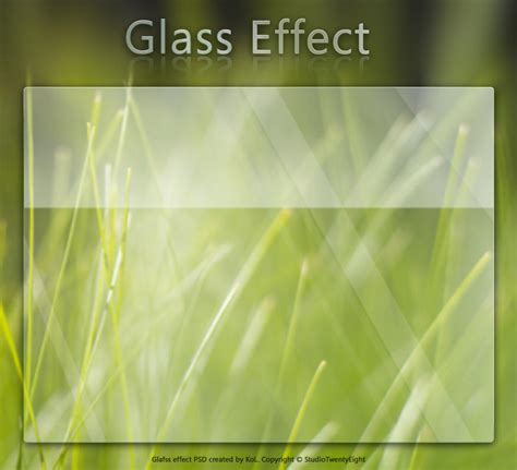 Glass Effect by javierocasio on DeviantArt