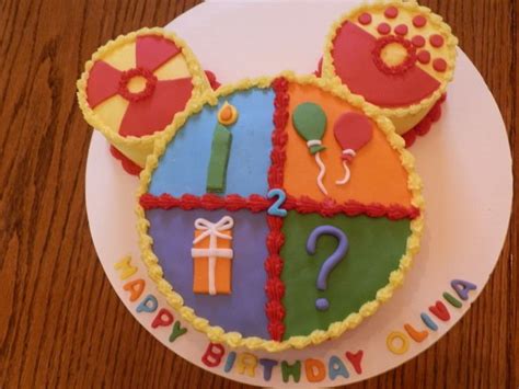 Disney Toodles cake | Mickey cakes, Minnie mouse birthday party theme, Mickey mouse birthday