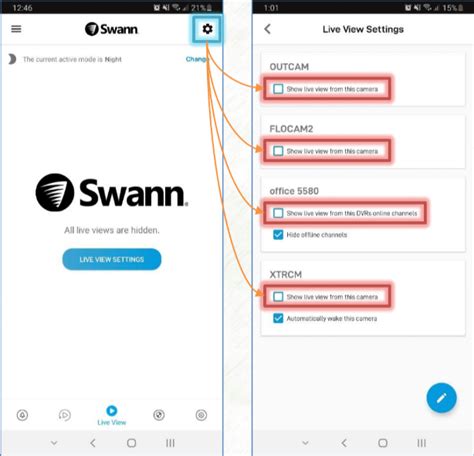 Swann Security app: All live views are hidden – Swann