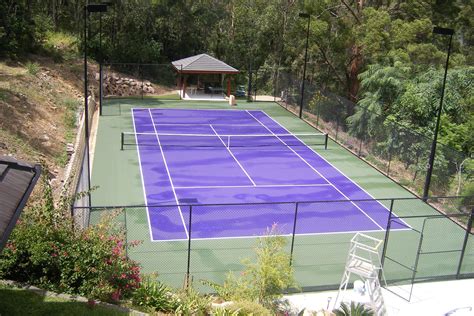 I would love to have a tennis court like this built in my backyard. I really like how this one ...