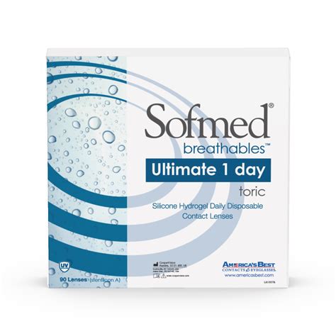 Sofmed Breathables Ultimate 1 Day Toric 90 Pack | America's Best ...