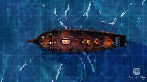 MapGuffin - Saltwater Sails - Ship's Hold- Animated Battlemap - YouTube