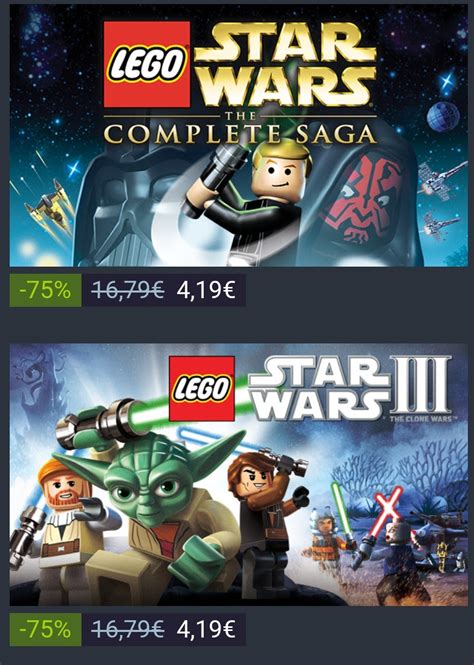 Two of the LEGO star wars games are on sale on steam : r ...