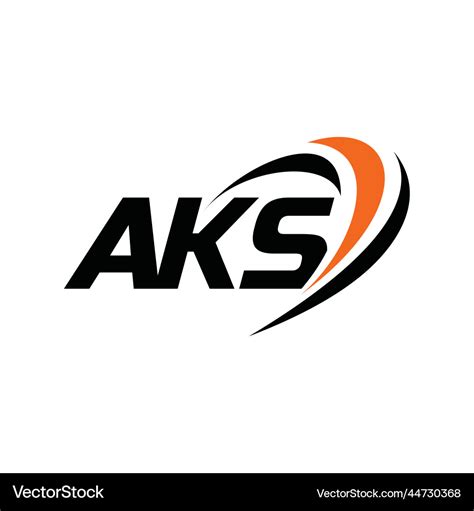 Aks monogram logo Royalty Free Vector Image - VectorStock