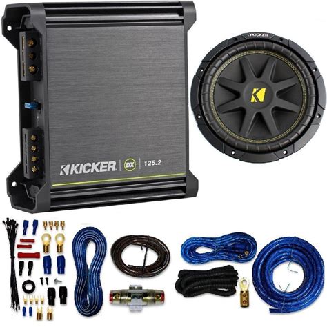 Kicker 125W RMS 2-Channel DX Series Amplifier W/ Kicker Comp 10-Inch ...