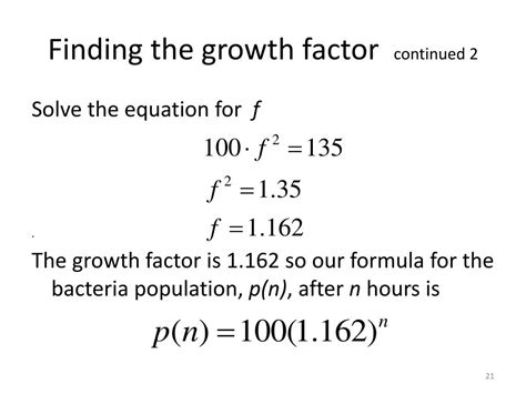 What Is Growth Factor In Math