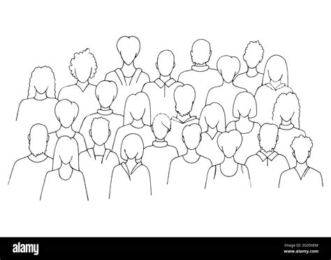 Share 80+ crowd of people sketch latest - seven.edu.vn