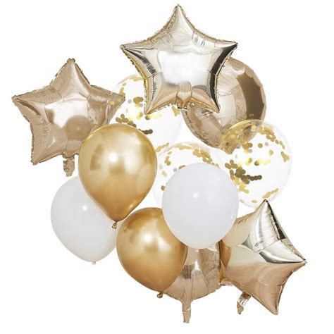 Metallic Gold Balloons Bundle