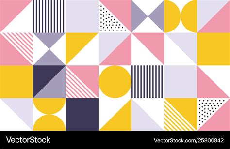 Geometric pattern abstract color design Royalty Free Vector