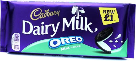 Cadbury Dairy Milk Oreo Mint 120g (Box of 17): Amazon.co.uk: Grocery