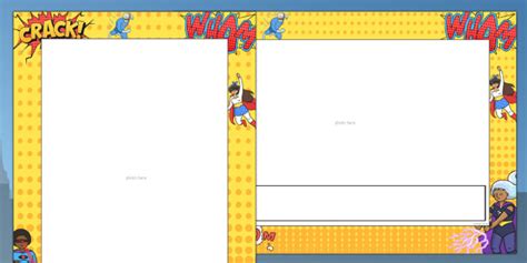 Superhero Comic Themed Border for Pictures (Teacher-Made)