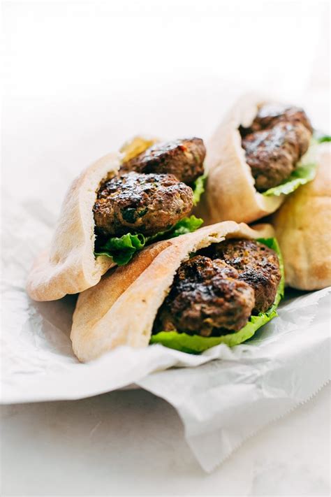 Kofta Pita Sandwiches with Garlic Tahini Sauce Recipe | Little Spice Jar