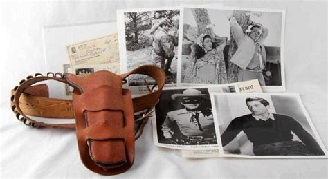 Lone Ranger John Hart Autograph Holster Photos