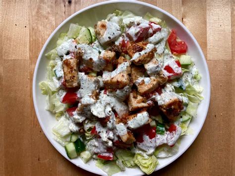 Skinny Chicken Souvlaki Salad | Simple Nourished Living