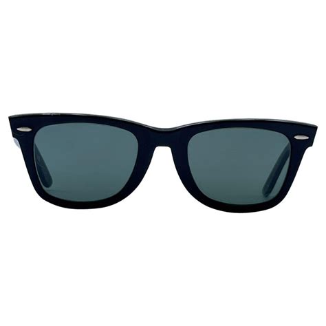 Ray-Ban B&L Vintage Black Unisex Sunglasses Wayfarer 5022 For Sale at 1stDibs | vintage ray-ban ...