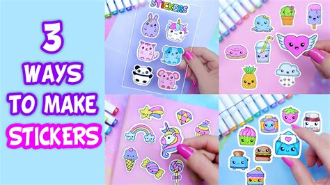 DIY project - how to make cute stickers at home With printable templates