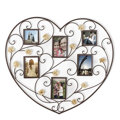 AdecoTrading Decorative Iron Heart Picture Frame Collage & Reviews ...