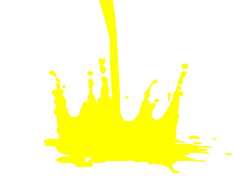 Paint Splat Yellow Clip Art at Clker.com - vector clip art online, royalty free & public domain