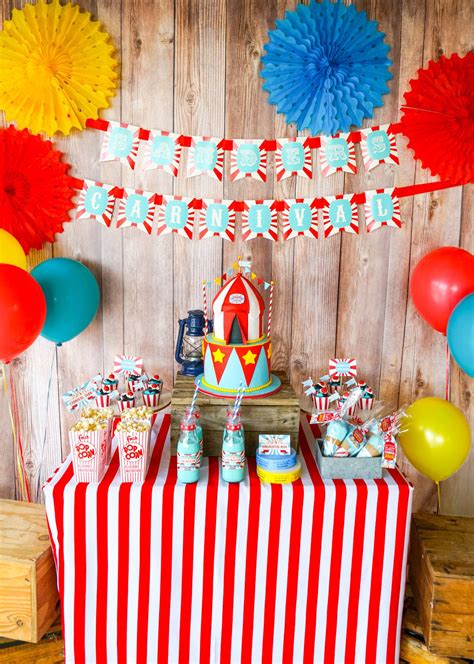 Backyard Carnival Party Theme Summer Party Ideas