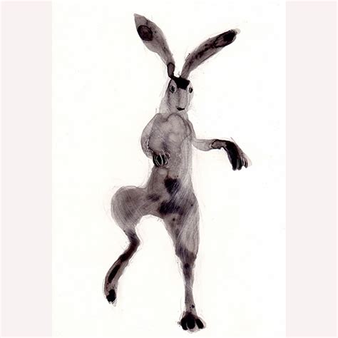 April, where the hare dances: print - Catherine Hyde