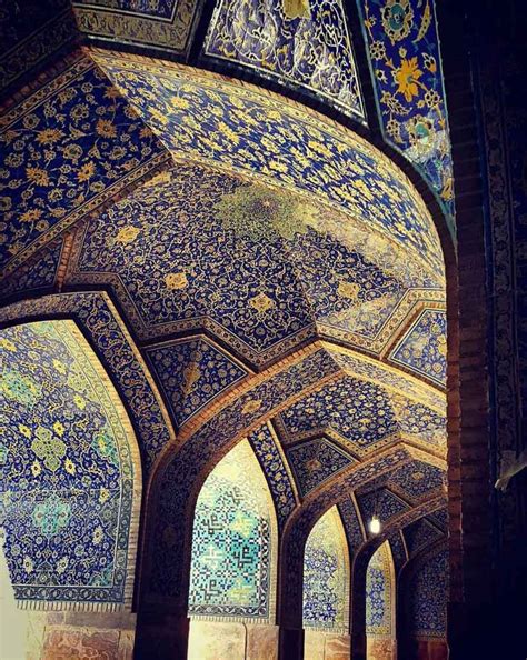 Architect Photographs Extraordinary Mosque Ceilings in Iran. | Mosque ...