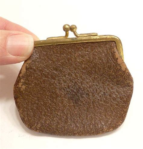 Antique Leather Coin Purse very Small very by roadtripvintageshop, $14. ...