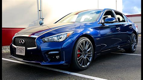 2017 INFINITI Q50 Red Sport 400 in Iridium Blue and new Design Package - YouTube