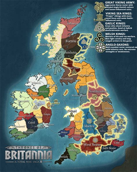 All 10 Playable Factions in Thrones of Britannia* (Much more info and full preview in comments ...