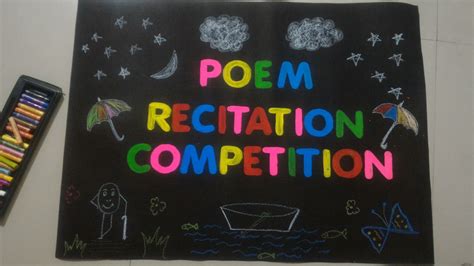 Poem Recitation Competition | Poem recitation, School decorations diy, School board decoration