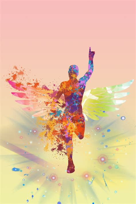 Atmospheric Color Running Poster Background Wallpaper Image For Free Download - Pngtree