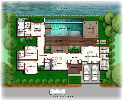 Luxury Mansion Floor Plans with Indoor Pools Pool House Plans, Two ...