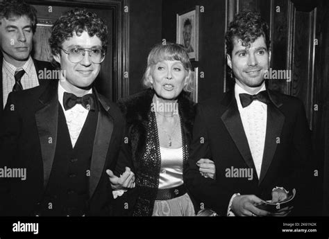 Betty Garrett with sons Andrew Parks and Garrett Parks at the Barnum opening night party at the ...