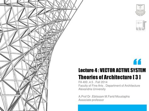 Theories 3 week4 vector active system 1 by Ebtissam Farid - issuu