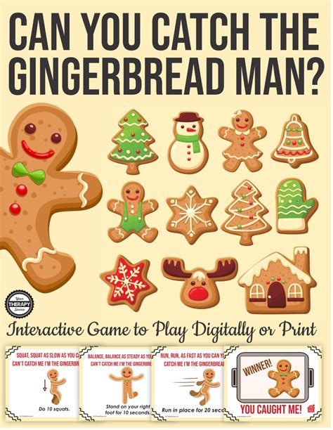 Gingerbread Man Game - Your Therapy Source