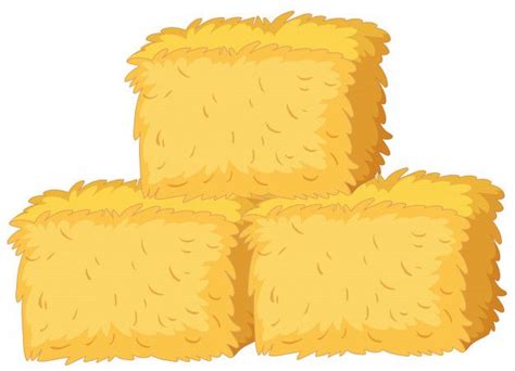 Premium Vector | Bales of straw on white background | Fardos de paja, Imagenes de gallinas, La ...