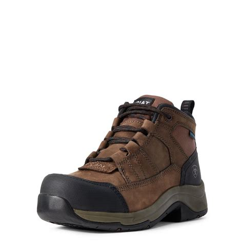 Ariat Telluride Womens Work H20 Waterproof Composite Toe Work Boot - Distressed Brown - Footwear ...