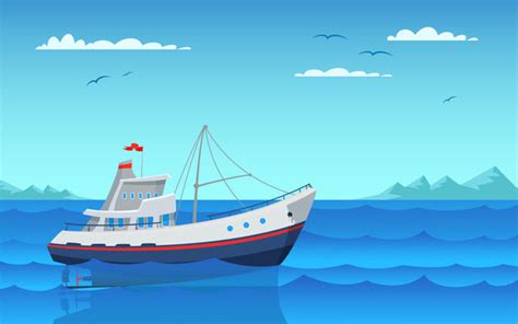 Cartoon Fishing Boat Images – Browse 598 Stock Photos, Vectors, and Video | Adobe Stock