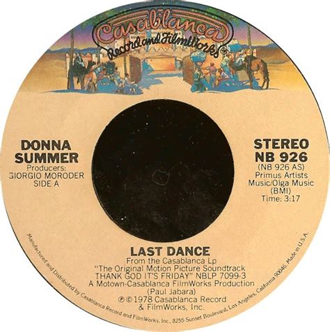 Donna Summer - Last Dance (1978, Vinyl) | Discogs