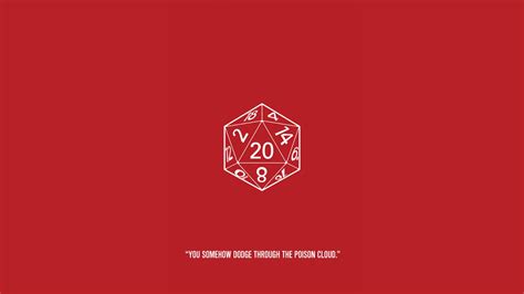 dice logo Dungeons and Dragons #humor #d20 red background simple background #1080P #wallpaper # ...