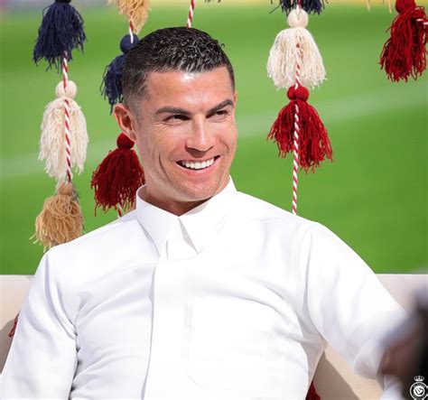 Cristiano Ronaldo Drips In Traditional Thobe Attire Of Saudi Arabia (Photos)